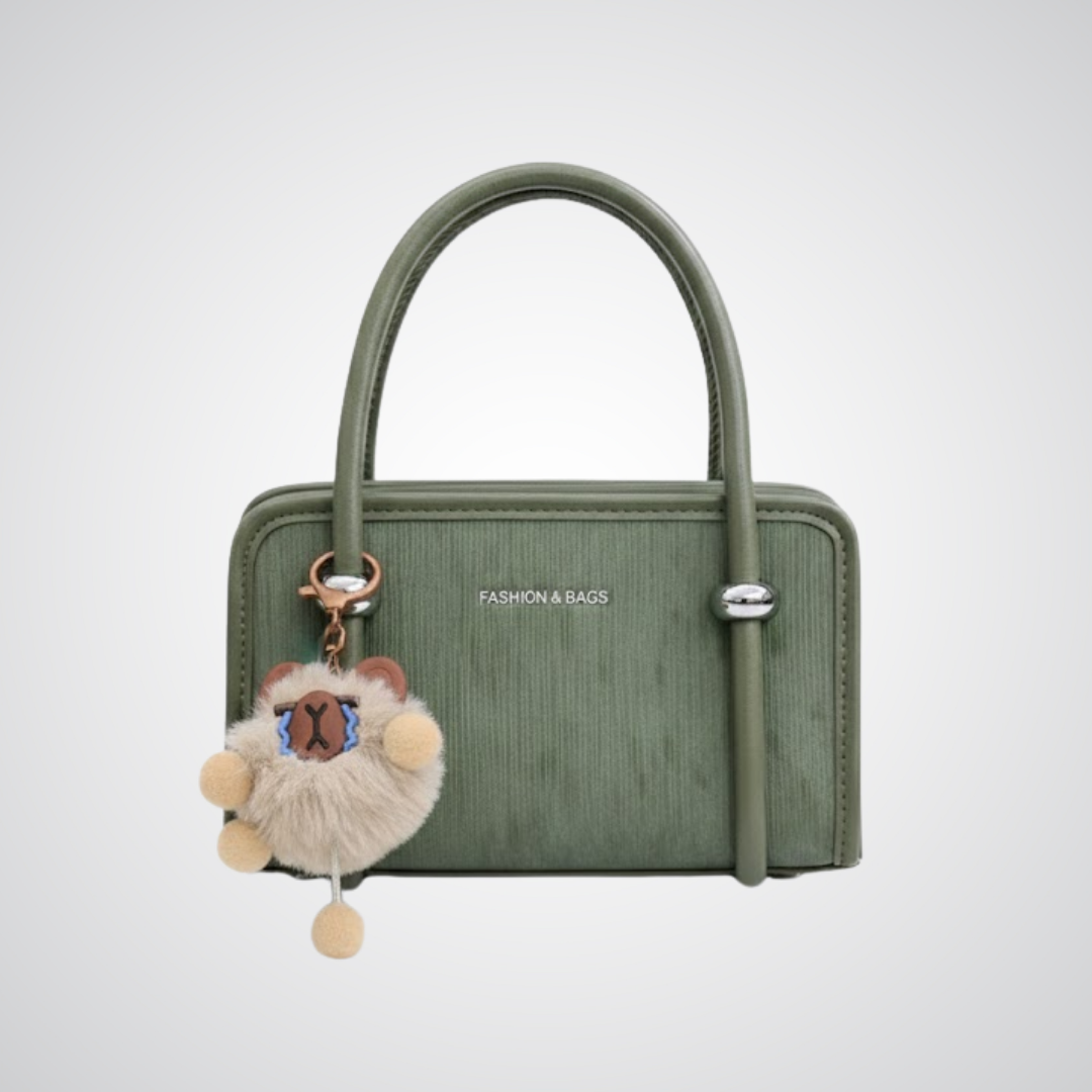 Premium Textured Handbag - Green