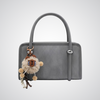 Premium Textured Handbag - Grey