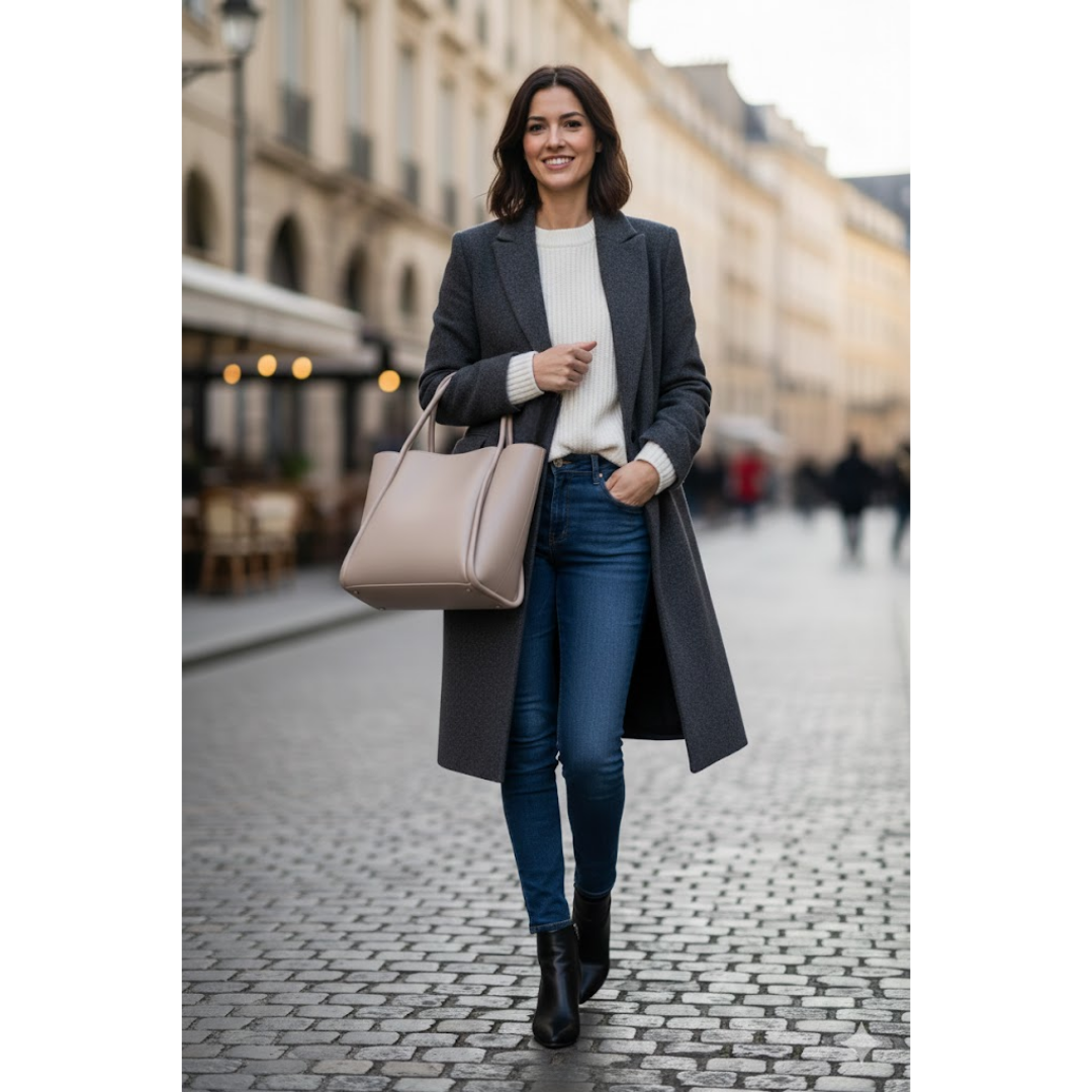 Pyramid Tote - Beige