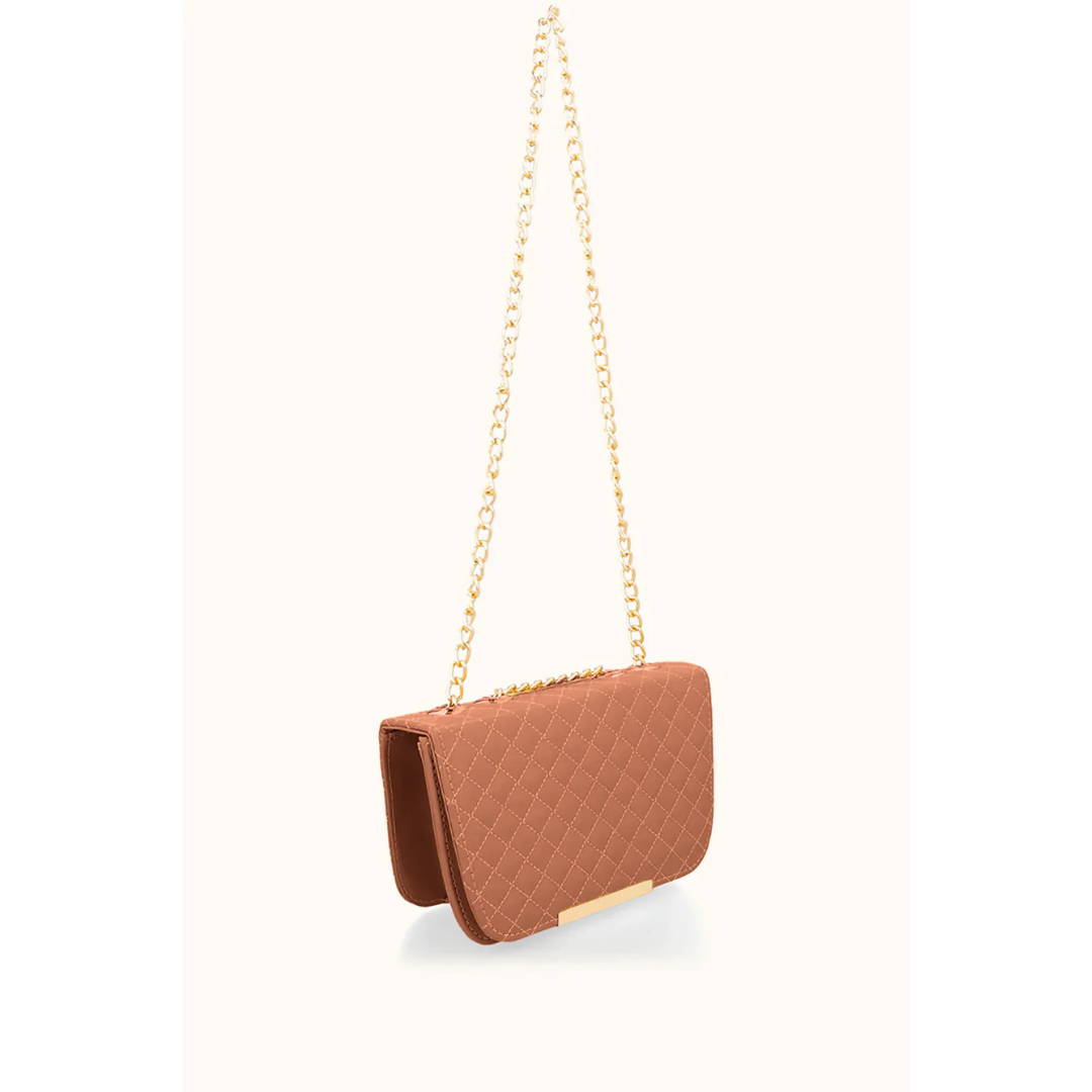 Quilted Bag - Brown
