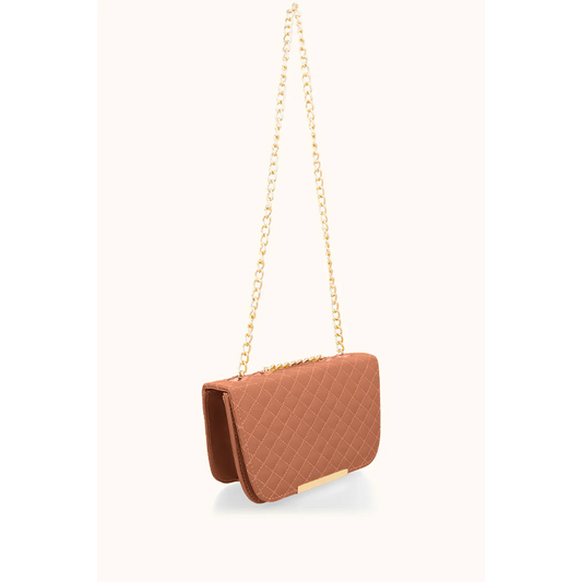 Quilted Bag - Brown