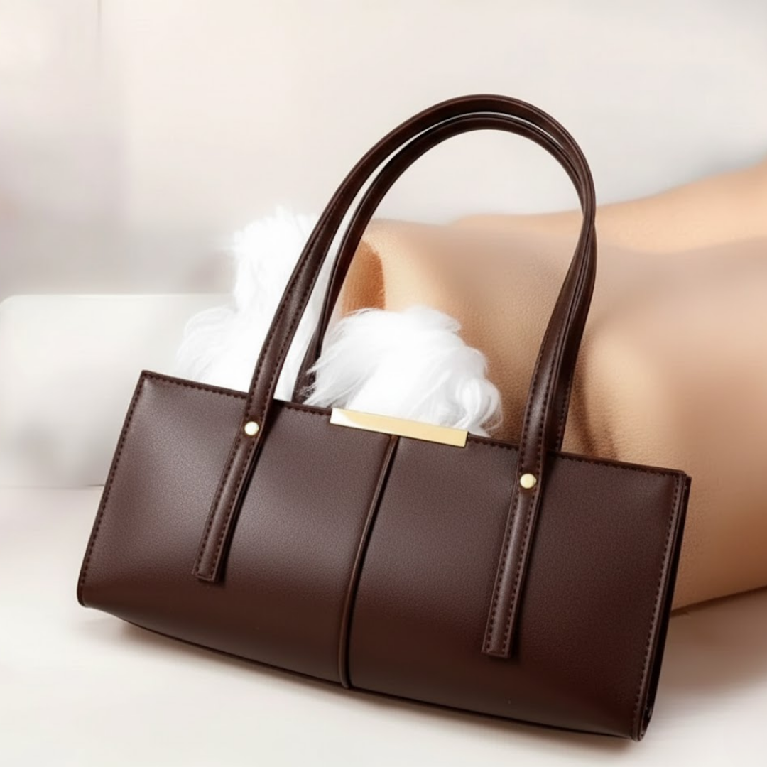 Rectangular Tote - Dark Brown