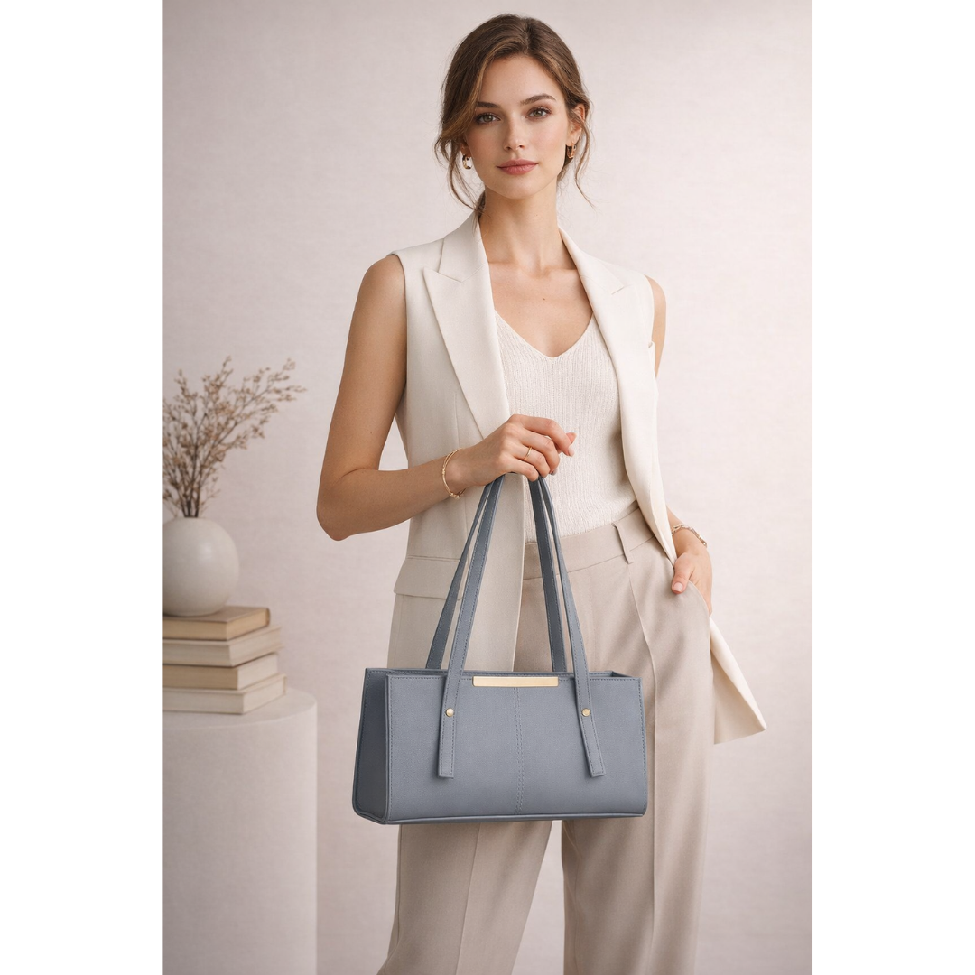 Rectangular Tote - Grey