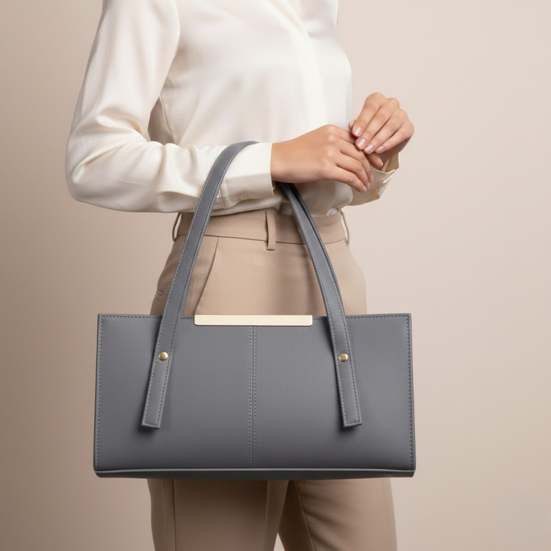 Rectangular Tote - Grey