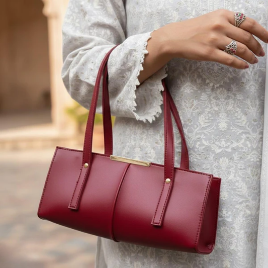 Rectangular Tote - Maroon