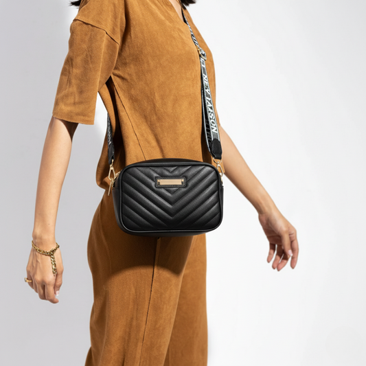 Sports Strap Crossbody - Black