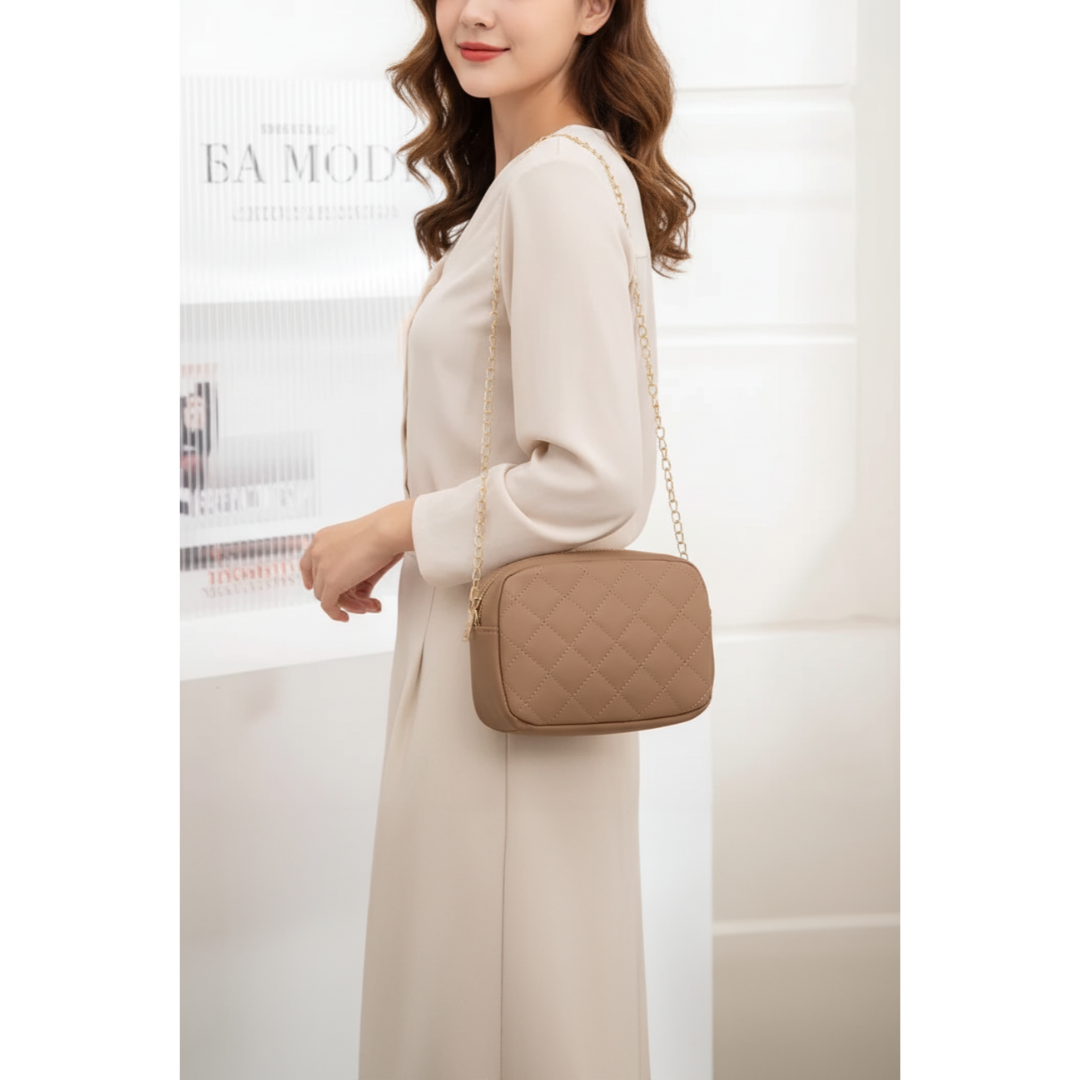 Urban Chic Crossbody - Beige